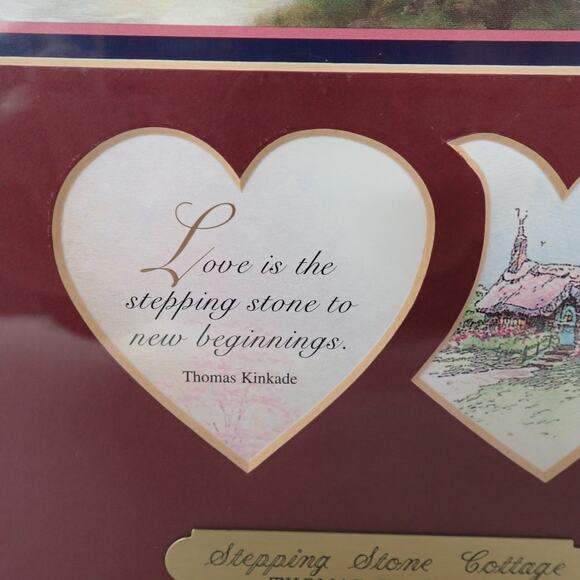 Thomas Kinkade 14"x14" Framed Print - Stepping Stone Cottage w/COA May 2004 LN - Picture 8 of 12